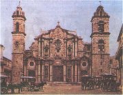 Кафедральная площадь в Гаване, фото 1902 Кафедральная площадь в Гаване, фото 1902