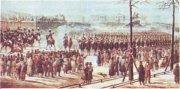 Восстание 14 декабря 1825 г. на Сенатской площади в Петербурге. Художник К. Кольман Восстание 14 декабря 1825 г. на Сенатской площади в Петербурге. Художник К. Кольман