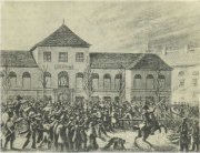 Взятие повстанцами арсенала в Варшаве в 1830 г. Худ. Ф. Х. Дитрих Взятие повстанцами арсенала в Варшаве в 1830 г. Худ. Ф. Х. Дитрих