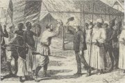 Генри Стэнли (слева) отправился в 1869 г. в Африку на поиски Ливингстона, не дававшего о себе знать на протяжении трех лет. Они встретились на берегу озера Танганьика в 1871 г. Генри Стэнли (слева) отправился в 1869 г. в Африку на поиски Ливингстона, не дававшего о себе знать на протяжении трех лет. Они встретились на берегу озера Танганьика в 1871 г.