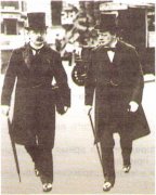 Д. Ллойд Джордж (слева) и У. Черчилль. 1908 г. Д. Ллойд Джордж (слева) и У. Черчилль. 1908 г.
