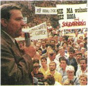 Л. Валенса на митинге Л. Валенса на митинге