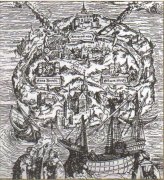 Карта острова «Утопия», который посещает один из героев Т. Мора. Гравюра XVI в. Карта острова «Утопия», который посещает один из героев Т. Мора. Гравюра XVI в.