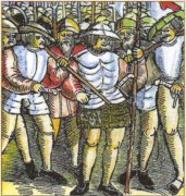 Вооружённые крестьяне. Гравюра XVI в. Вооружённые крестьяне. Гравюра XVI в.