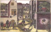 Варфоломеевская ночь. Гравюра XVI в. Варфоломеевская ночь. Гравюра XVI в.