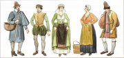 Французские крестьяне и горожане. Современный рисунок Французские крестьяне и горожане. Современный рисунок