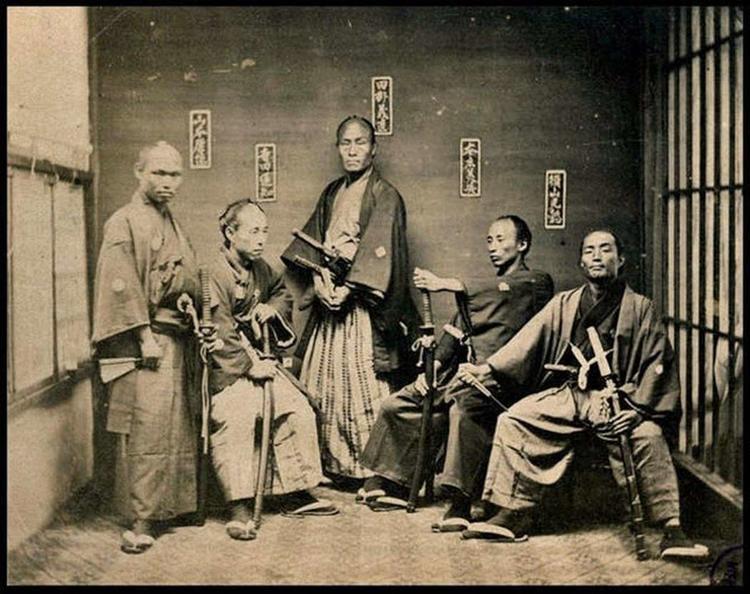 Фото самураев эпохи Мэйдзи