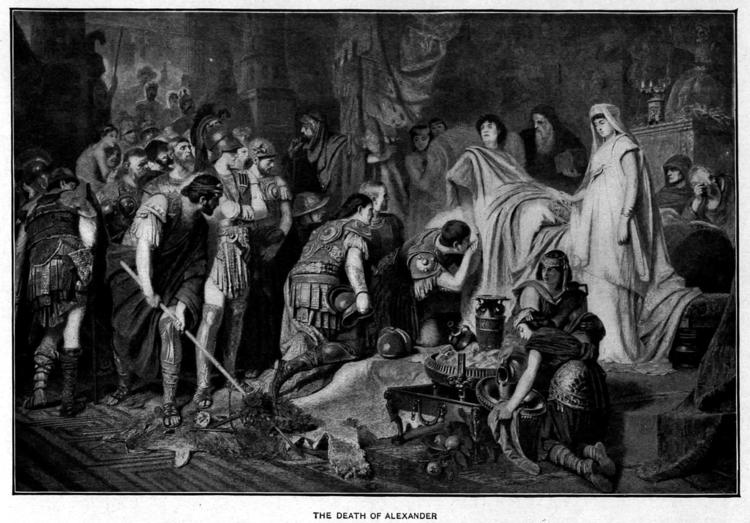 Картина художника Карла фон Пилоти «Смерть Александра Македонского» (1886 год)