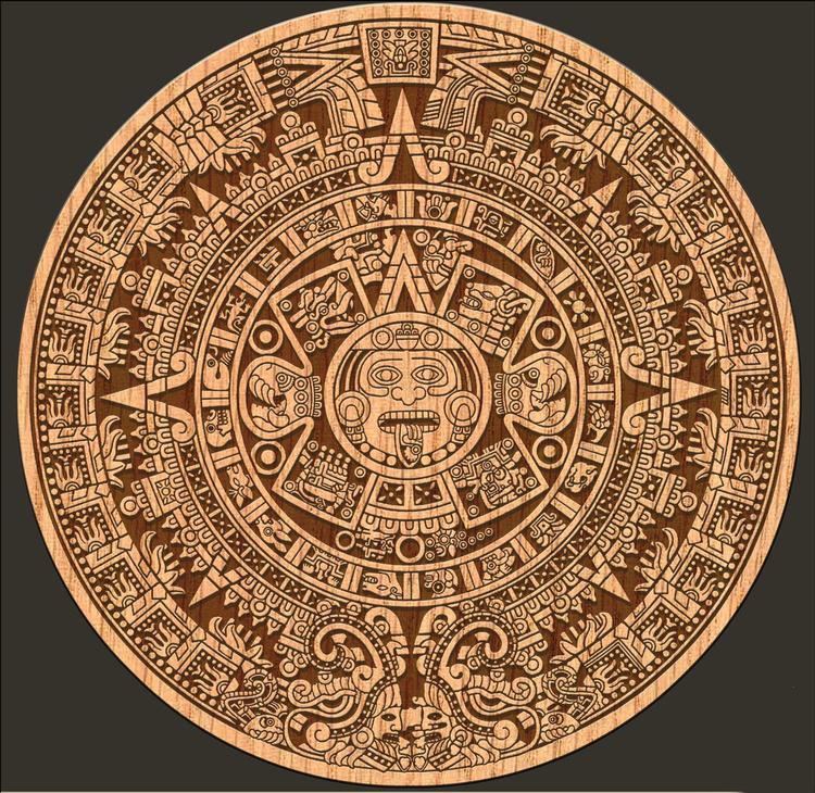 Календари майя представляли собой каменные диски с нанесёнными на них знаками и иероглифами