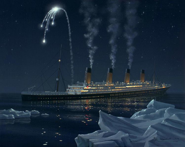 На «Титанике» запускали белые сигнальные ракеты — на «Калифорниэне» думали, что это праздничный салют