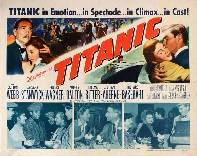 Постер фильма «Титаник» 1953 года