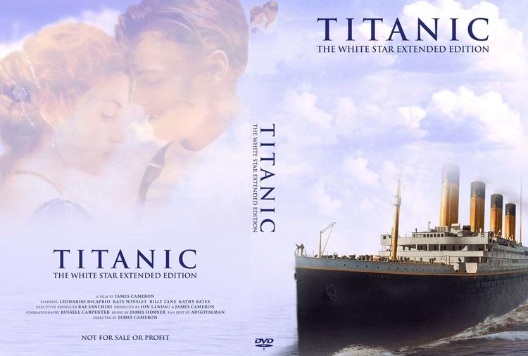 Обложка DVD фильма Джеймса Кэмерона «Титаник»