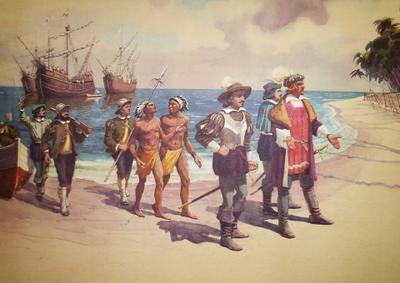 В 1493 году два из трех кораблей первой экспедиции Колумба вернулись в Испанию, привезя в Европу первых индейцев