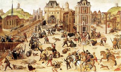  католики вырезали протестантов-гугенотов