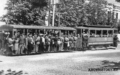 Первый в Российской Империи электрический трамвай