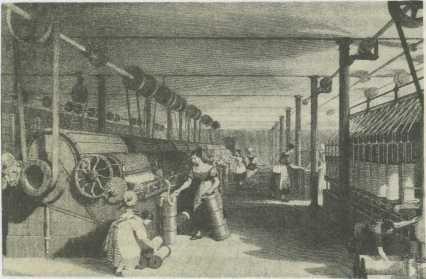 На английской хлопковой фабрике, 1842