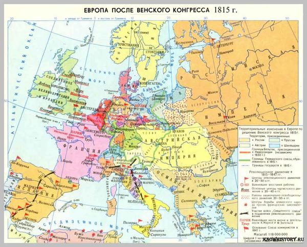 Европа после Венского конгресса, 1815