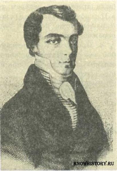 Кондратий Федорович Рылеев, поэт-декабрист. Член «Северного общества» и руководитель восстания 14 декабря 1825 г.