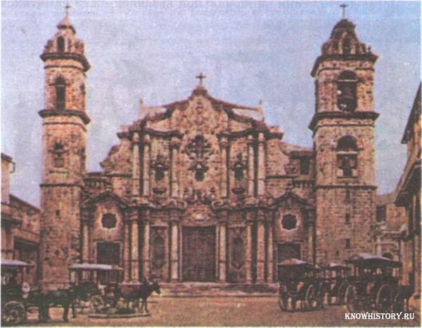 Кафедральная площадь в Гаване, фото 1902