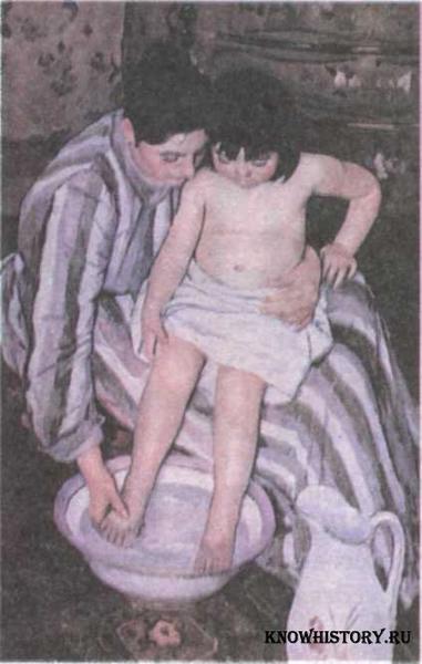 Мать и дитя, 1890. Американка М. Кассатт стала первой женщиной, добившейся признания среди импрессионистов