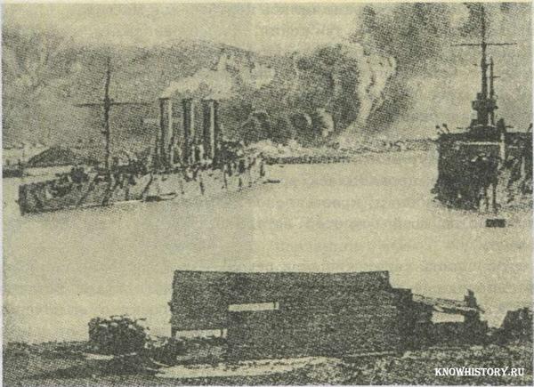 Оборона Порт-Артура. Пожар над Золотой горой, 1904 г.
