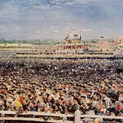 В 1896 году в Москве на Ходынском поле в честь коронации Николая II были назначены "народные гуляния"